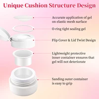 Gel de peinture dégradé de coussin de 10 couleurs, Gel de robinet de Blush UV/LED, outil de peinture de Gel de robinet de coussin d'art d'ongle 4