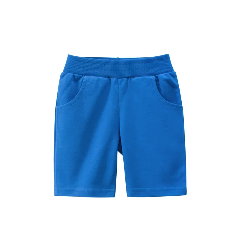 Boys Solid Colors Cotton Beach Short Sports Pants Elastic Waist for Summer boys shorts