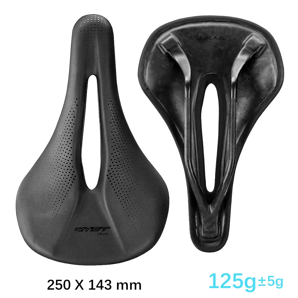 RYET-3Dプリントの超軽量自転車サドル カーボンファイバー 140mm