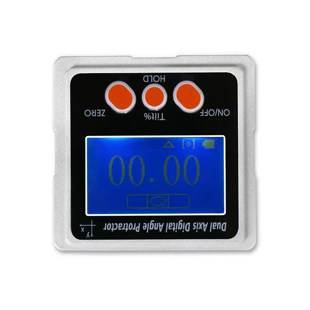 SHAHE Metal Dual Axis Digital Angle Gauge With 3-sides Magnets Electronic Protracor With Backlight Inclinometer Angle Tools 6