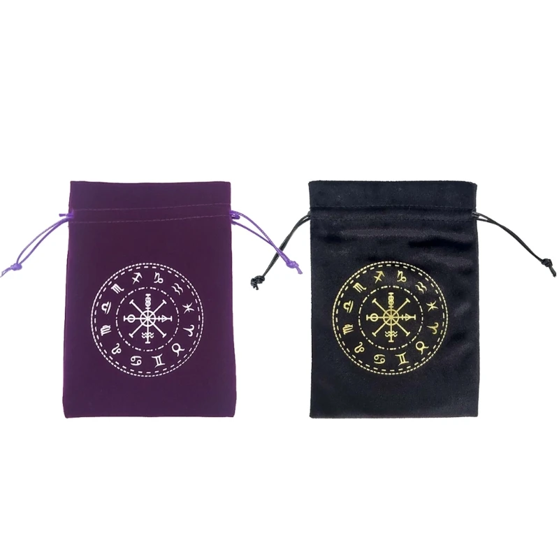 Dropship Tarot Bag Astrolabe Thick Altar Divinations Pendulums Tablecloth Props Board Game Flannelette Jewelry Storage Dices Bag divination keychain tarots planchette game spirit board gothic tarot board diy keychain necklaces earring jewelry making