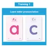 English Phonics Flashcards with 3 Syllable Flips Spelling Flip Cards Kids Educational Learning Toys CVC Sight Words 107 Cards 5