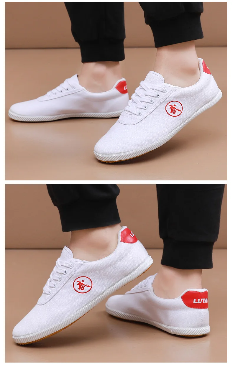 New Comfortable Cow Muscle Sole Wushu Shoes Chinese Tai Chi Wing Chun Kungfu Martial Art Sneaker Unisex Classic Skate Shoes