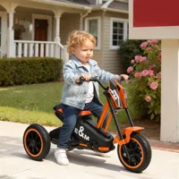 Tricycle, vélo pour enfants, vélo d'équilibre, vélo pour enfants avec pédales, vélo d'équilibre pour enfants de 18 à 36 mois, acier, 79x44x50 cm, orange 8