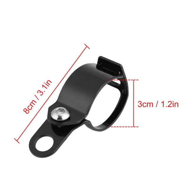 Yctze Pour Support De Clignotant Pince Pour Support De Clignotant Moto Guidon 2pcs Support De De Lumière De Virage De Moto Pour Scooter De Fourche Avant De 30-45mm (noir) Support