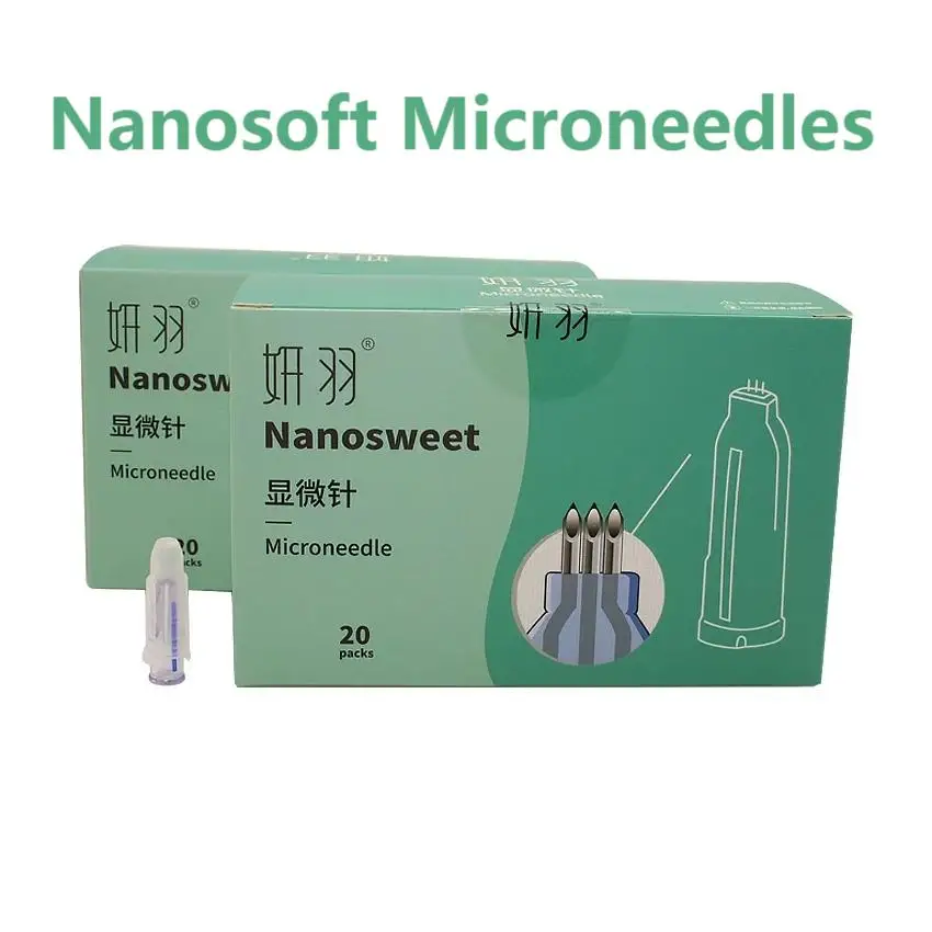 Микроиглы Nanosoft для губ с гиалуроновой кислотой наполнитель инъекций микро-иглы