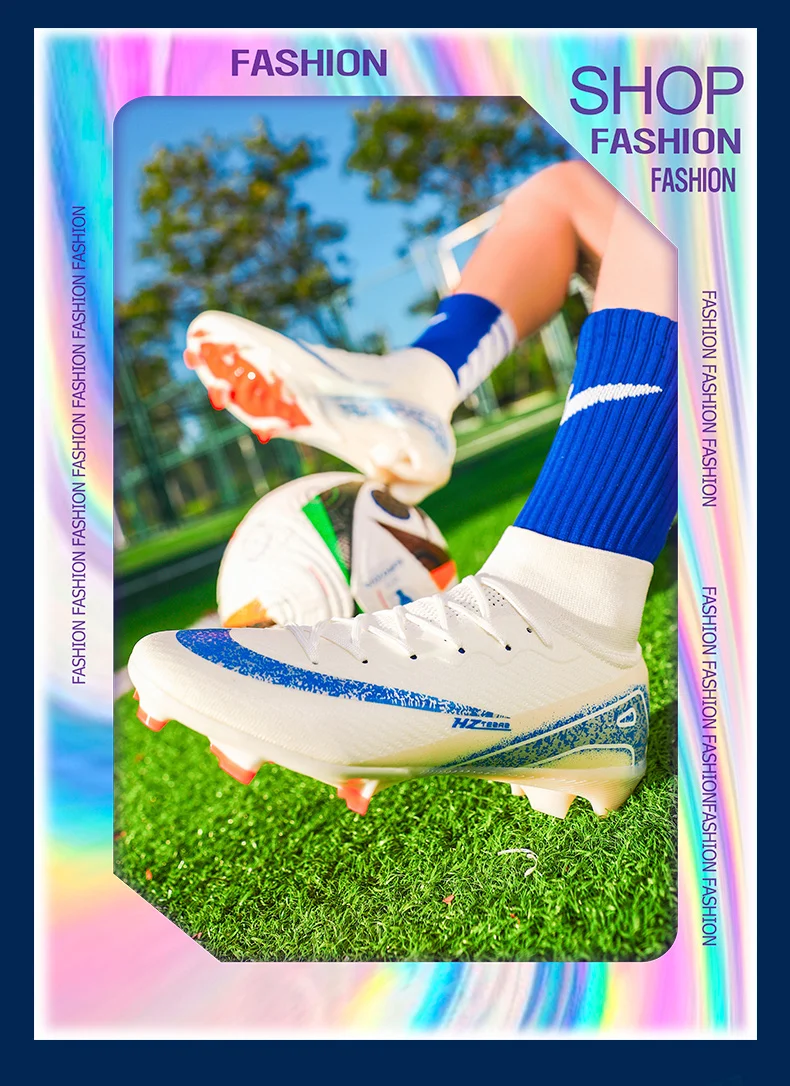 Men Football Boots High Quality Soccer Shoes 2025 New Ultralight FG/TF Soccer Cleats High Top Grass Training Football Boots