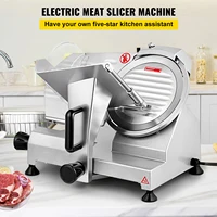 SucceBuy trancheuse à viande 8/10 pouces lame en acier au carbone électrique Deli trancheuse alimentaire épaisseur réglable Commercial maison coupe viande fromage 2