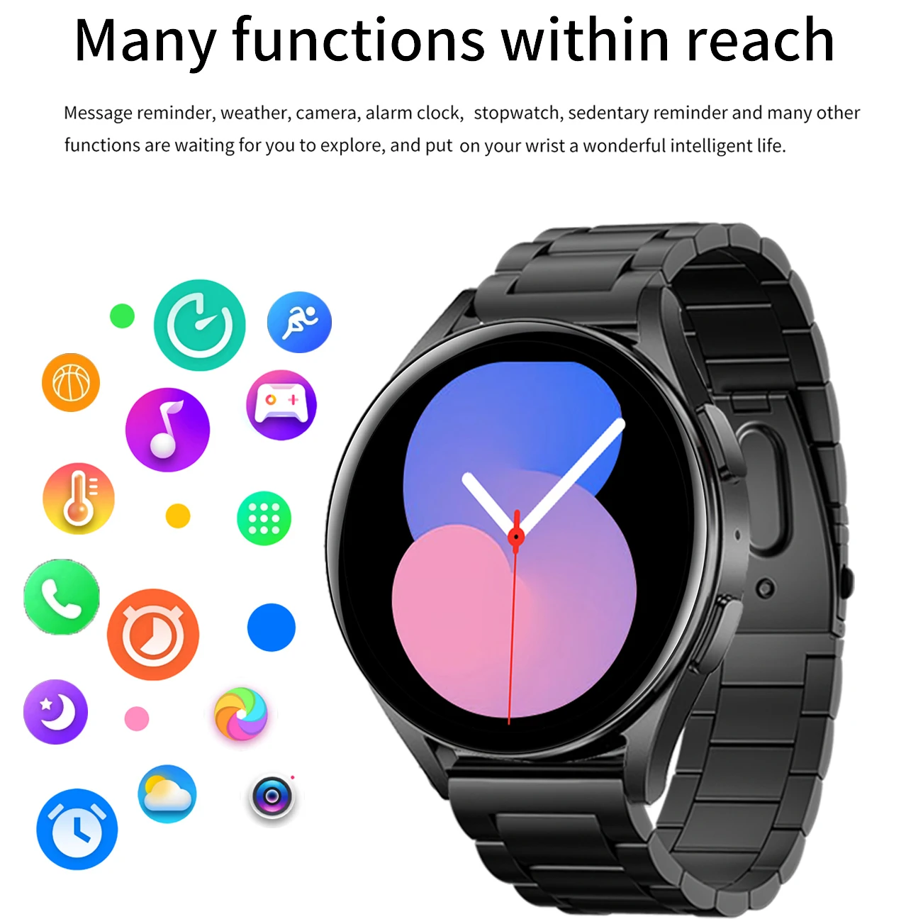 2023 New Smartwatch 5 for Men Full Touch Blood Pressure Blood Oxygen Bluetooth Call Smart Watch Men Women For Xiaomi Huawei IOS