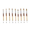 Nail Brushes Round Head Kolinsky Pointed Tip Liner Pen for Acrylic Powder 5