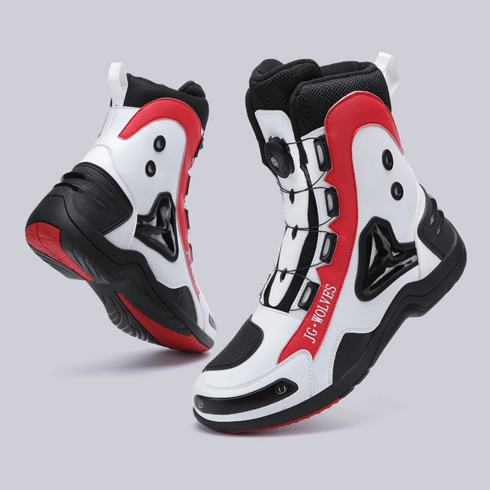 Motorcycle Shoes Man Studded Motorcycle Boots Waterproof Wear-Resistant Motocross Anti-Fall Equipment