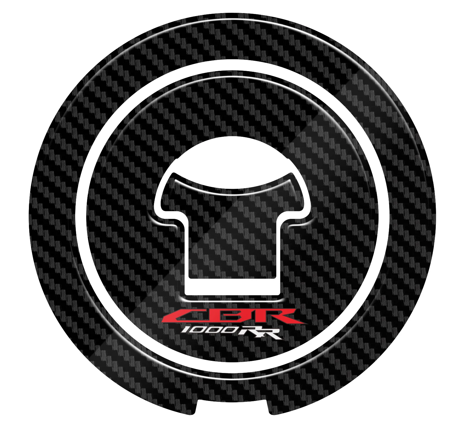 5D Carbon-look Motorcycle Fuel Gas Cap Protector Decals For Honda CBR1000 CBR1000RR CBR 1000 RR 2004-2013 2005 2006 2007 2009