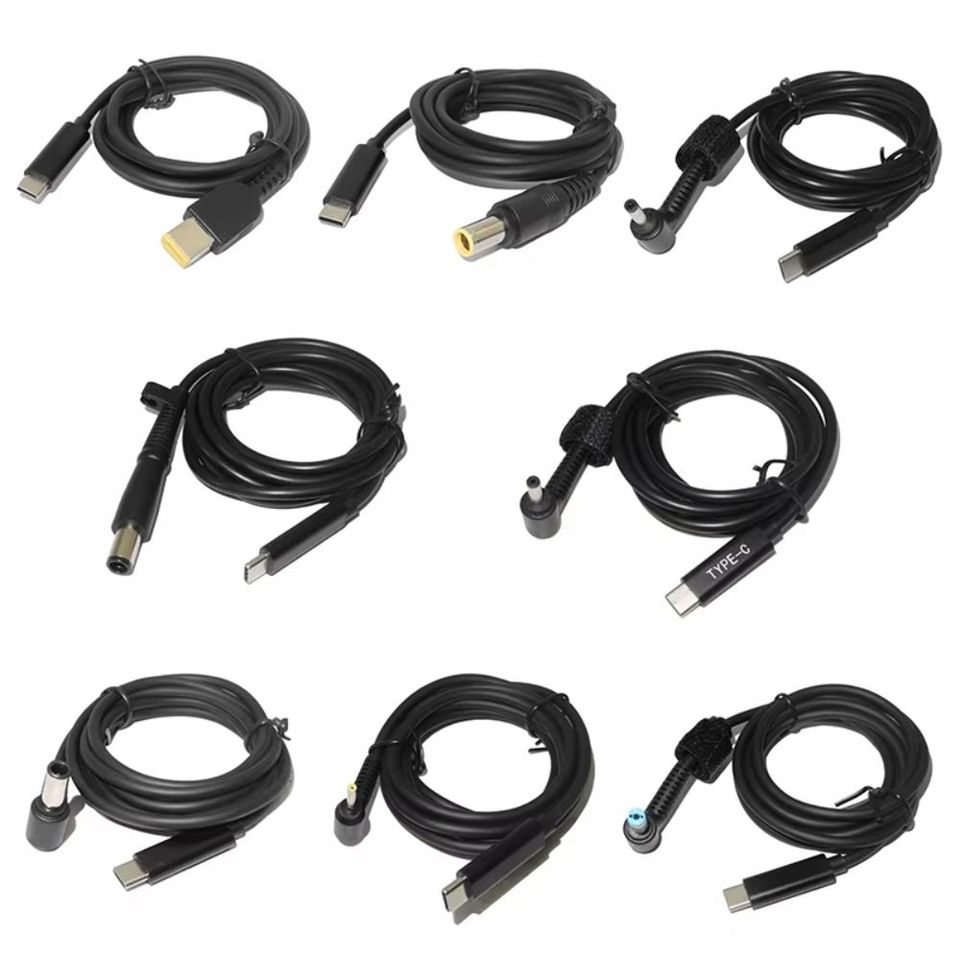 Type C To DC Laptop Power Adapter Cord PD Universal USB C PD Charging Cable USB C Multifunction Laptop Power Adapter Converter