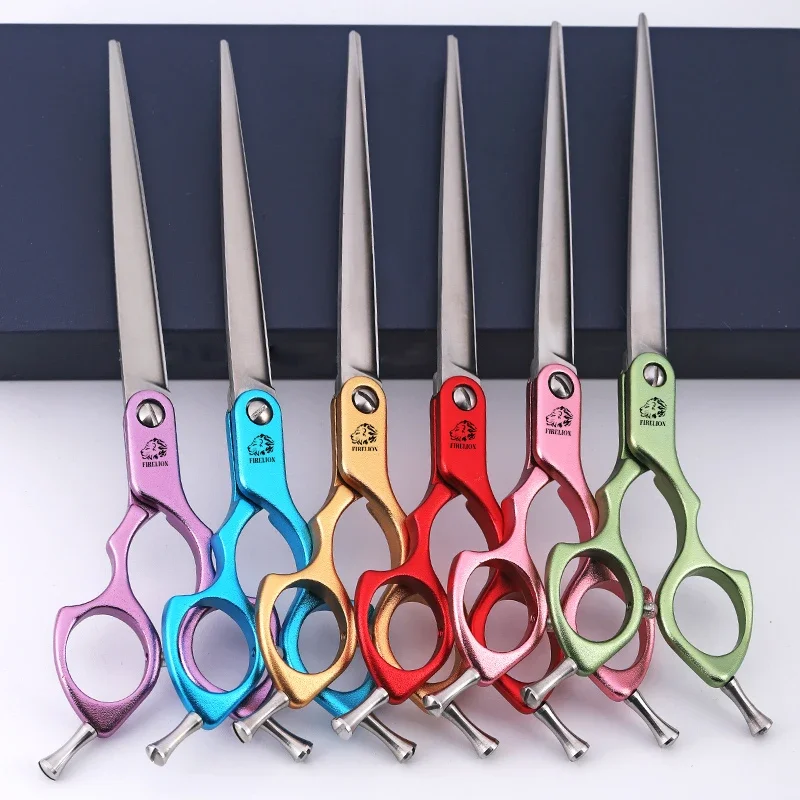 Professional 440C Colorful Dog Grooming Scissors