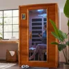 Saunas Infrared Personal Home Heat Room W/ Bluetooth for Up To 2 People, Stress Relief, Relaxation and Great Sleep, Sauna 2
