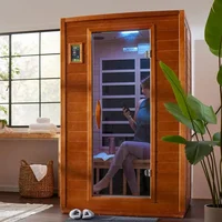 Saunas Infrared Personal Home Heat Room W/ Bluetooth for Up To 2 People, Stress Relief, Relaxation and Great Sleep, Sauna 2