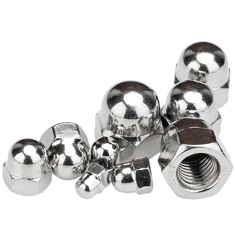 

Acorn Cap Nut M3 M4 M5 M6 M8 M10 M12 M14 M16 M18 M20 M22 M24 201/304/316 Stainless Steel Dome Acorn Cap Blind Hole Nuts