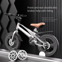 Vélo pour enfants en alliage de magnésium frein à disque garçons et filles avec roues auxiliaires, adapté au vélo scolaire de 3 à 6 ans 1