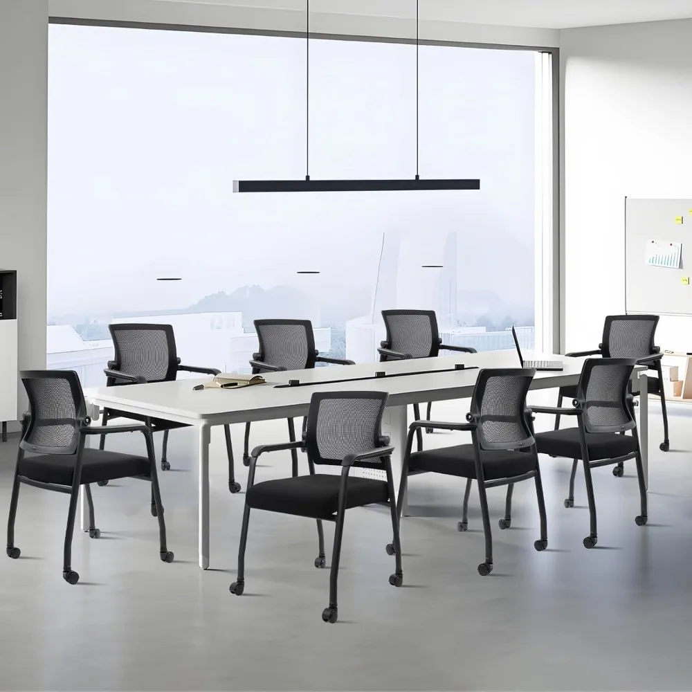 "ergonomic swivel office chair with adjustable mesh back, padded seat, and lumbar support"