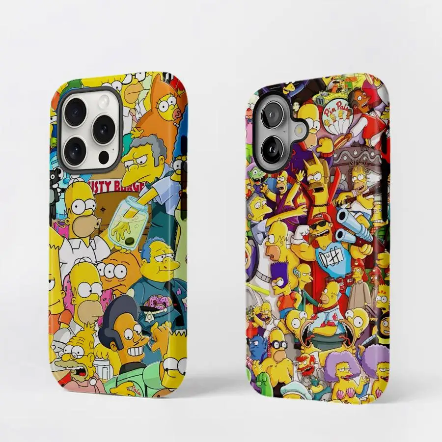 Cartoon The Simpsons Soft Cover Phone Case