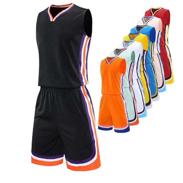 Source new plain bulk custom basketball jersey men's color black
