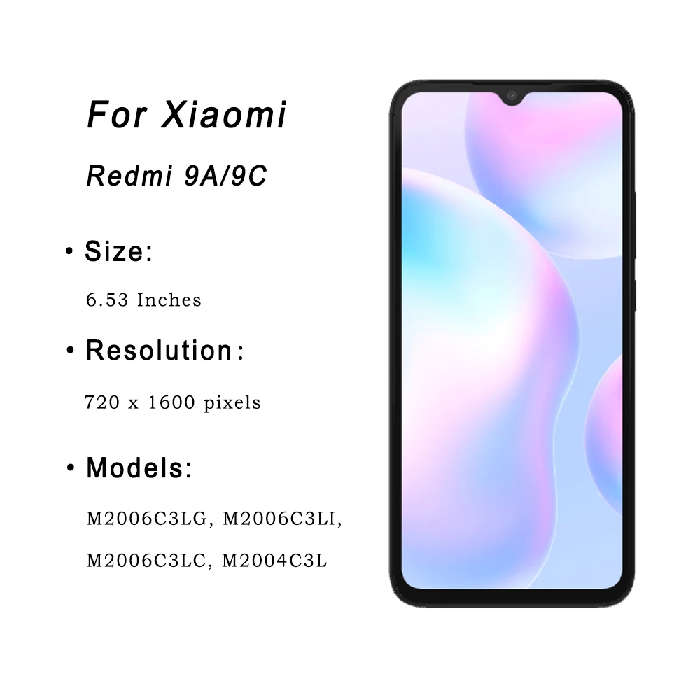 100% 6.53 "Original Für Xiaomi Redmi 9A LCD Touch ... - Grandado