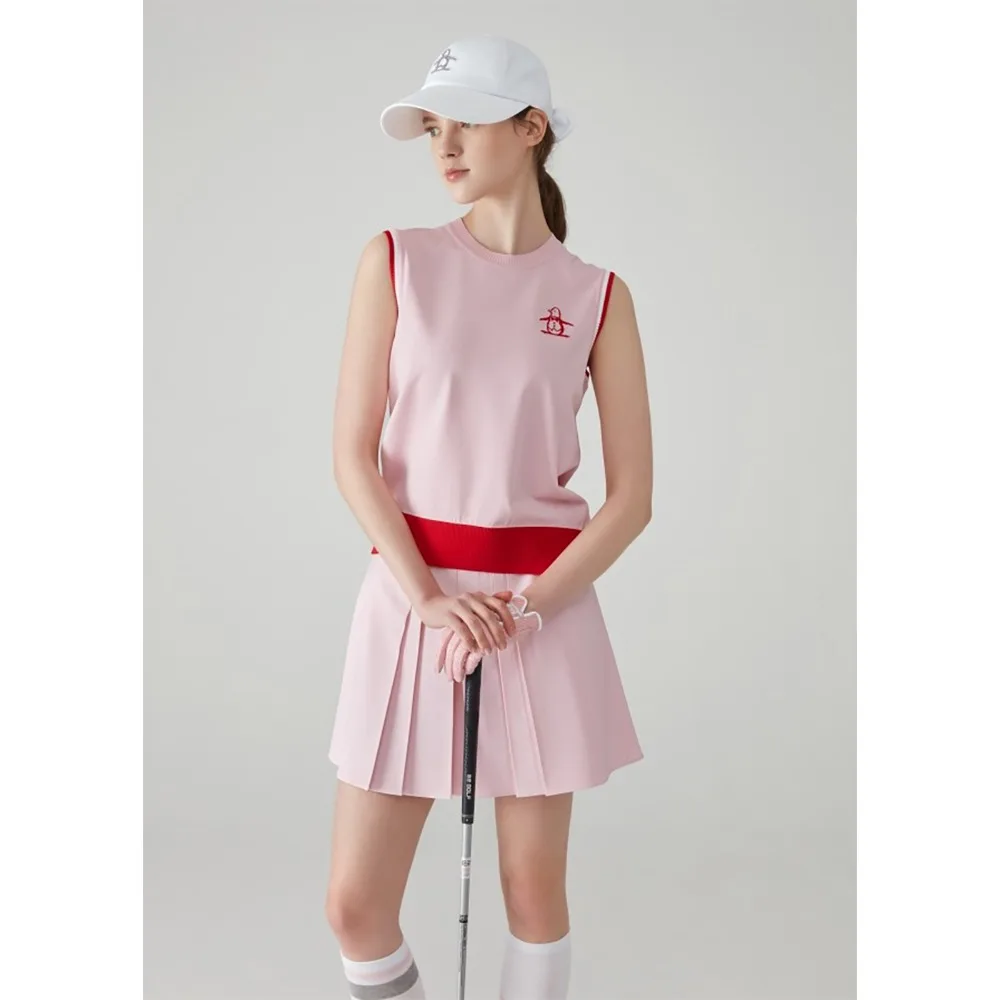 Autumn Women's Warm Knitted Vest Sports All-match Simple Style Golf