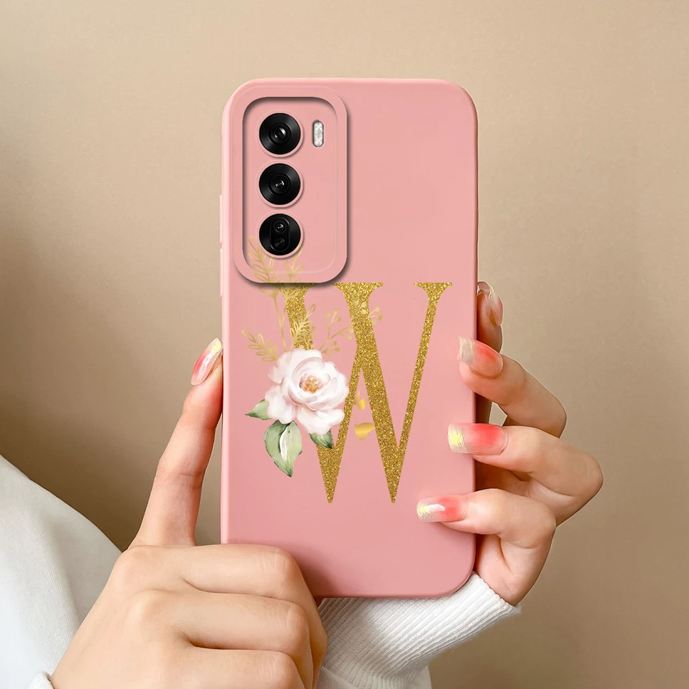 Sleek Liquid Protective Phone Case with A to Z Letter Design - Fashionable Shell Cover