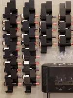 Wrought Iron Wall-mounted Wine Rack Bar