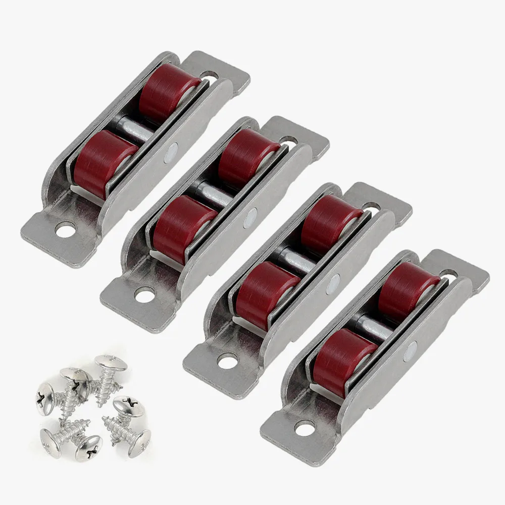 Sliding Door Rollers 4 Pcs/lot Stainless Steel Door 88 Type Window Silent Nylon Pulley Wheel