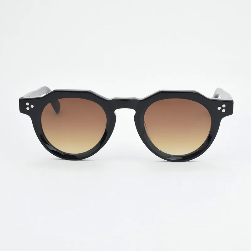 2025 Luxusmarke Vintage Sonnenbrille Männer Frauen Retro runde Sonnenbrille Fahren Sonnenbrille Mode UV400 Weibliche Acetat Brille – Detail 10