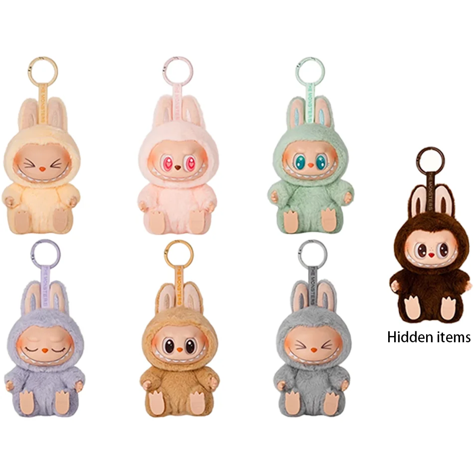 Popmart Labubu Plush Doll Monster Series Blind Box Manga Figure Collection Desk Decoration Gift