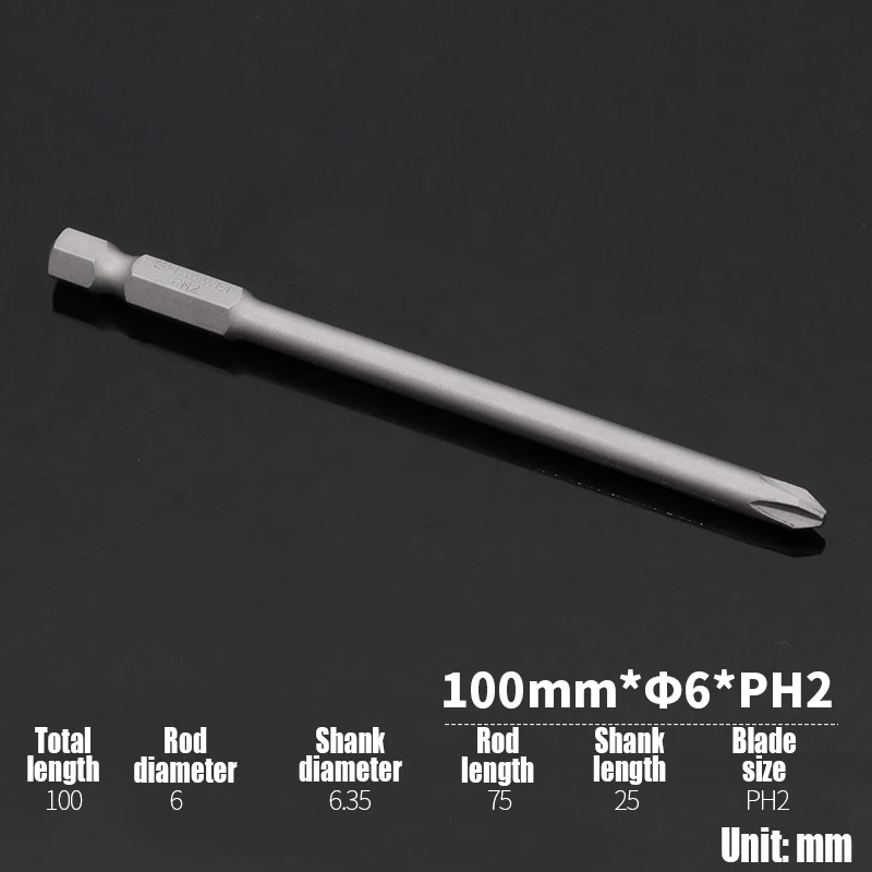 100mm x 6mm x PH2
