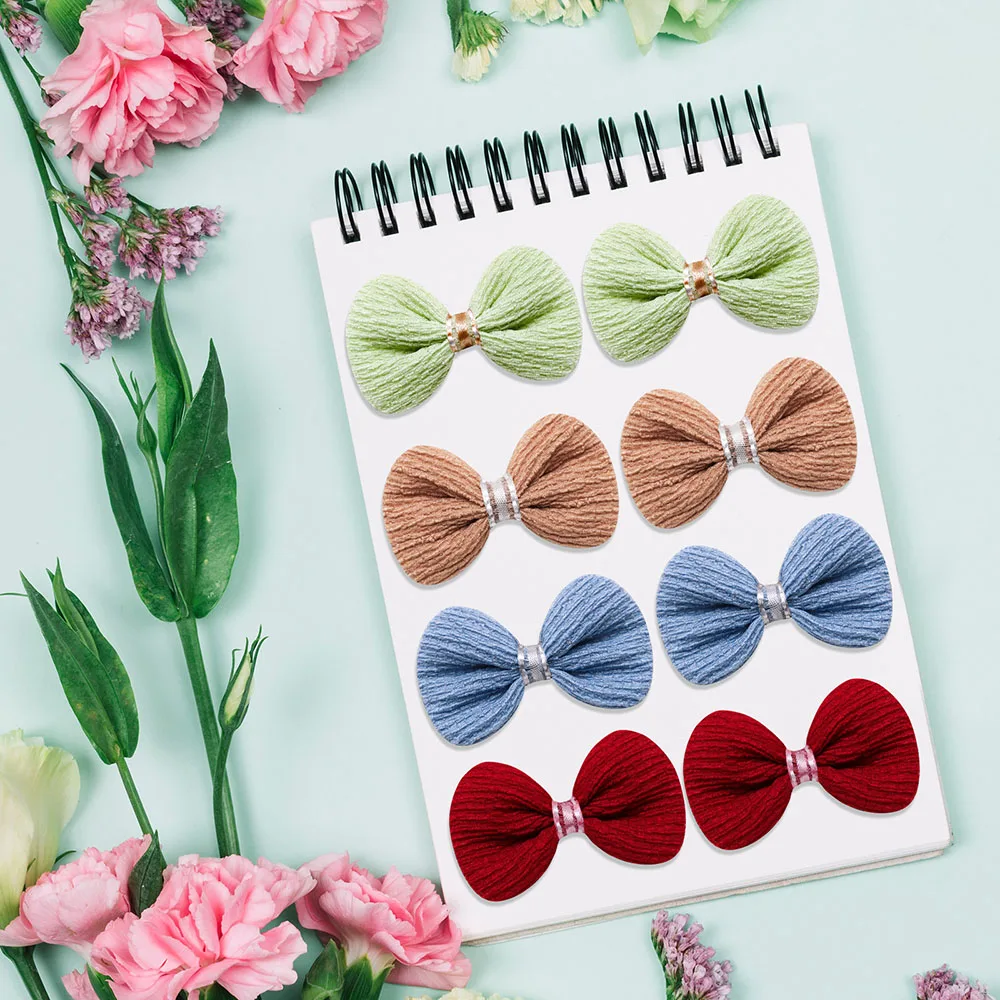 Horquilla para el pelo para s y gatos, pinzas para el pelo con lazo a cuadros de Color sólido, accesorios de aseo para s, 20 piezas - Imagen 5