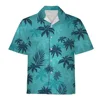 Summer Fashion Vacation 2024 Color Printed New Casual Lapel Short Sleeve Thin Hawaiian Flower Shirt Men's Affordable Cardigan 1