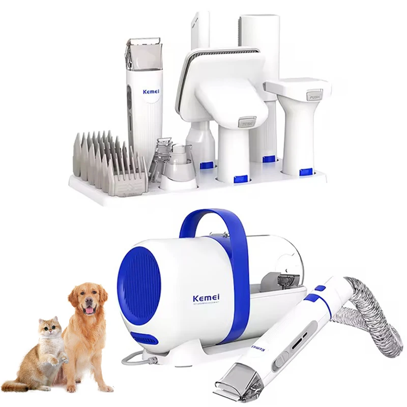 Dog Hair Vacuum Dog Grooming Kit, Pet Grooming Vacuum with Pet