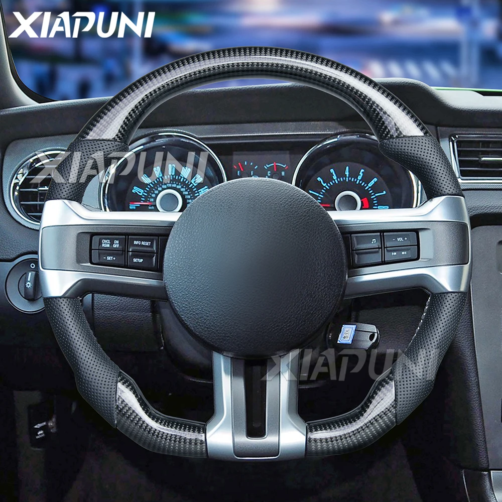 Handmade Alcantara Steering Wheel with 100 Carbon Fiber for Ford