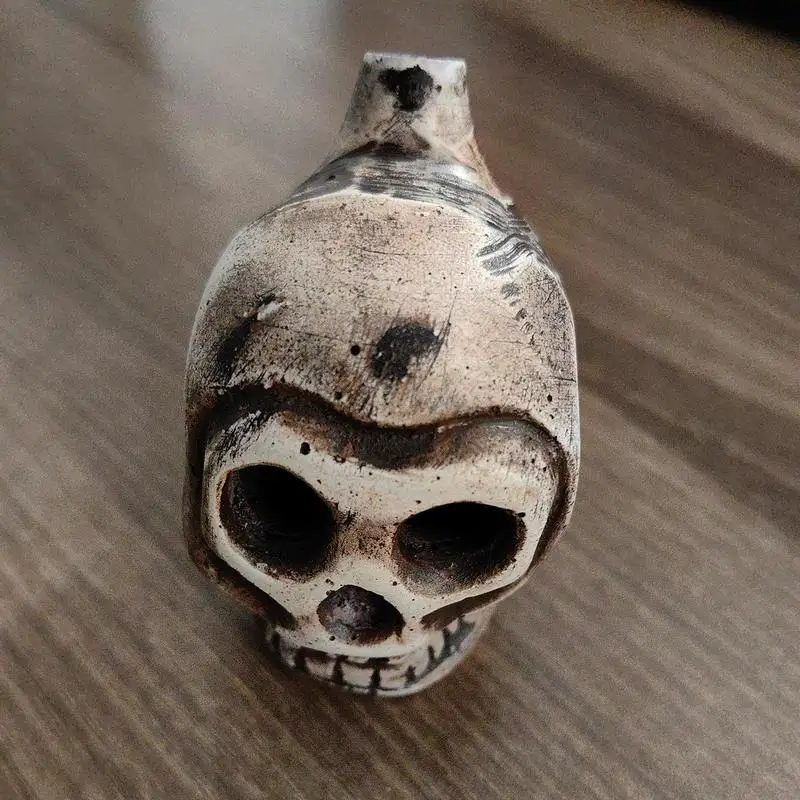 Horror Scream Whistle Authentic Aztec Spooky Human Skull Death Scream High Decibels