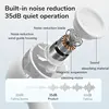 JISULIFE Mini Portable Fan Powerful Trubo Rechargeable Bladeless Fans Ultra-quiet Personal Hand Fan Small Pocket Hand-held Fan 5