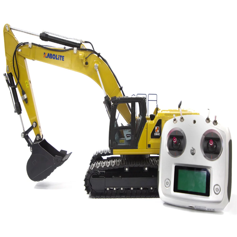 New HUINA K961-100 Kabolite K961-100S 1/18 Alloy Hydraulic RC Excavator Model HUINA Digger Light Remote Control Toys Excavator