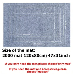Deluxe Puzzle Storage Scroll Mat for Adult Puzzles, Fits 1500 - 3000 Pieces (2000 only mat - Gray)