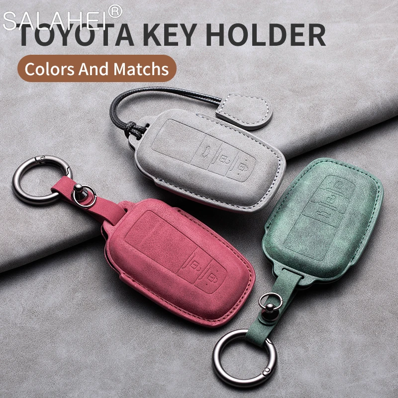 Car Smart Key Case Cover Protector Shell Fob Per Toyota Prius Camry Corolla Chr C-Hr Rav4 Land Cruiser Portachiavi Accessori Auto