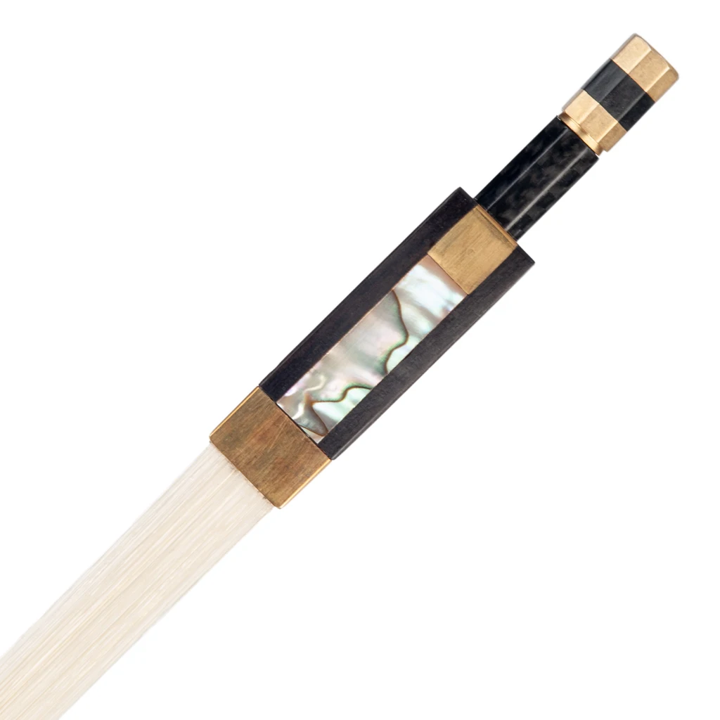 NAOMI Advanced 4/4 Size Violin Bow Carbon Fiber Violin/Fiddle Bow Grid Carbon Fiber Stick Brass Accessoires Durable Use