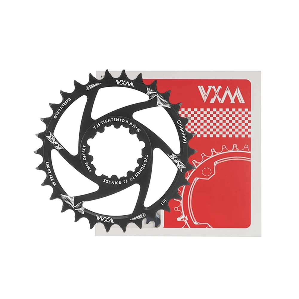 VXM Fahrrad Kettenblatt 1/3/6mm Offset MTB Fahrrad Rennrad 30/32/34/36/38/40T Kettenblatt ForGXP 9/10/11/12 Geschwindigkeit Kurbelgarnitur – Detail 7