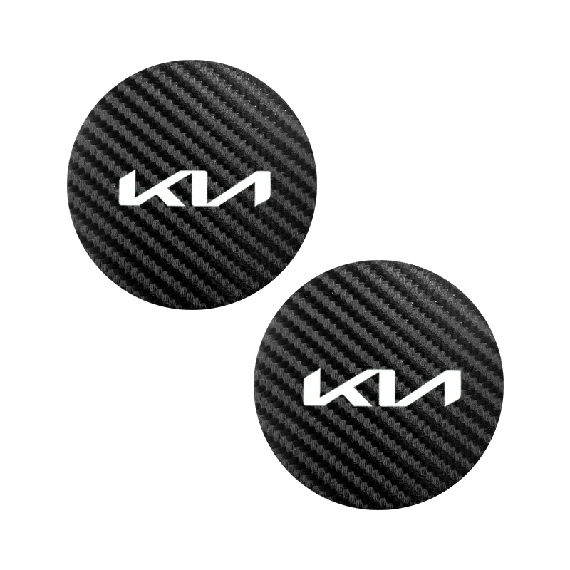 2Pcs Sliding rubber car cup mat for Kia Rio Picanto Sportage Niro Morning Ceed ProCeed Stonic Optima