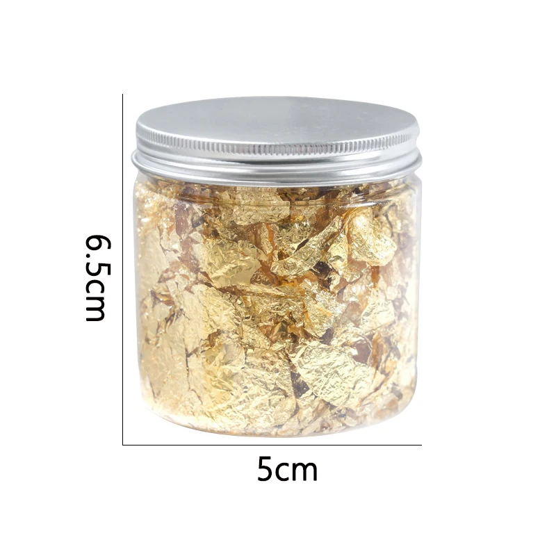 Luxurious Metallic Foil Leaf Sequins for Stunning Nail Art and Manicure Decoration