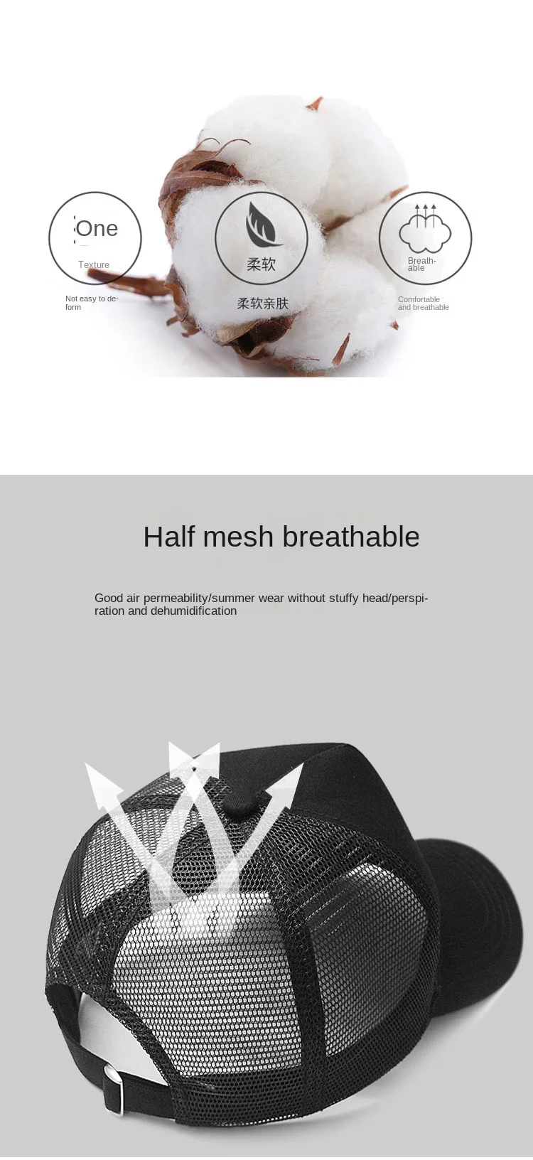Big Head Man Large Size Mesh Baseball Hats Outdoors Plus Size Sport Caps Dad Oversize Trucker Cap 56-61cm 62-66cm