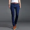 Men Denim Jeans Cotton Stretch Daily Slim Denim Pants Classic Daily All Seasons Light Blue Black Color Male Pencil Pants 3