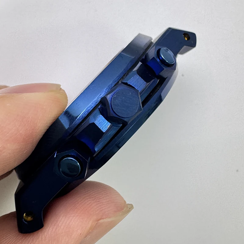 VK63 Gehäuse 41 mm hochwertiges 316L Edelstahl PVD blaues Saphirglas Uhrengehäuse passend für VK63 Quarzwerk Uhrenzubehör – Detail 10