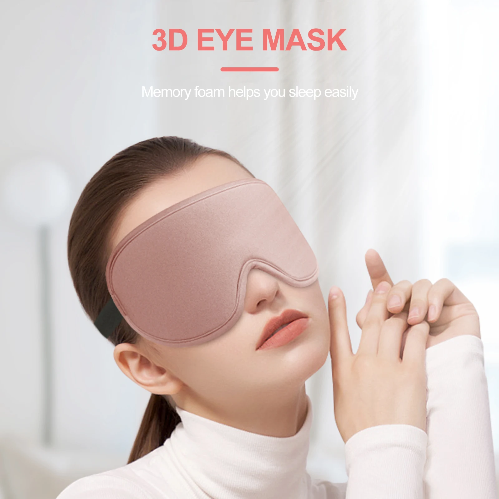 New Eye Mask for Sleeping 3D Contoured Cup Blindfold Concave Molded Night  Sleep Mask Block Out Light with Women Men - AliExpress